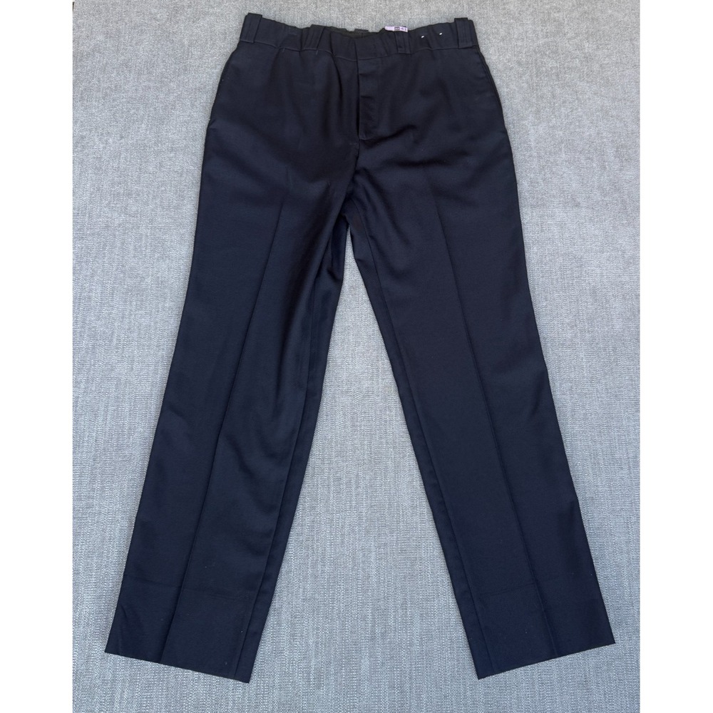 Martinique Made For The NYPD Police Uniform Pants Men 36 Navy Wool Blend Pleated